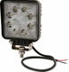 Phare de travail LED carré 24W 1920lm, 10/30V, 110x45x110mm longue portée 8 LED gopart