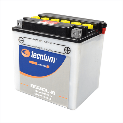 Pièces Quad & Motos - Electrique - Batterie TECNIUM conventionnelle avec pack acide - BB30L-B