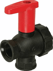 Pièces agricoles - Pièce Pulvérisateur - Vanne boiss.sph. 3/4" 3v.+ral.