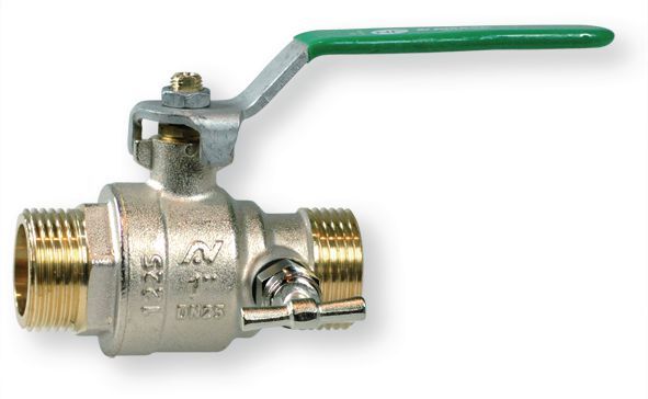 Plomberie - Joints et accessoires de plomberie - VANNE MM PURGE 1" POIGNEE