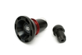 Protections fourche et bras oscillant (axe de roue) GILLES GTA noir/rouge BMW
