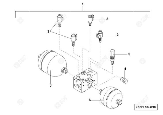 Pièces agricoles - Pièce divers - Accumulatore