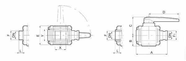 Pièces agricoles - Pièce Pulvérisateur - Valve 2V 3"