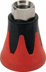 Pièces agricoles - Hydraulique - Protection de buse inox rouge