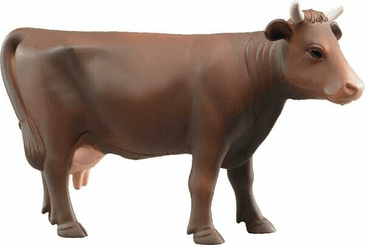 Loisirs - Jouets - Set de vaches, marron (16 pcs)
