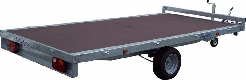 Materiels - Remorque voiture - PLATEAU ROUES DESSOUS 355x180 freiné 1 essieu PTAC 1500 kg