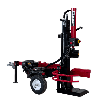 Materiels - Fendeuse à bois - Fendeuse verticale 22 Tonnes sur remorque avec Moteur 6,5cv