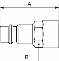 Pièces agricoles - Pièce pneumatique - Racc. rap. filet fem. BSP 1/4"