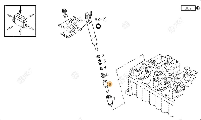 Pièces agricoles - Pieces moteur - INJECTEURS 1013 Deutz-Fahr origine