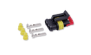 Kit connecteur étanche porte-clips en polyamide noir, 3 voies, 1-2 mm² (par 1)