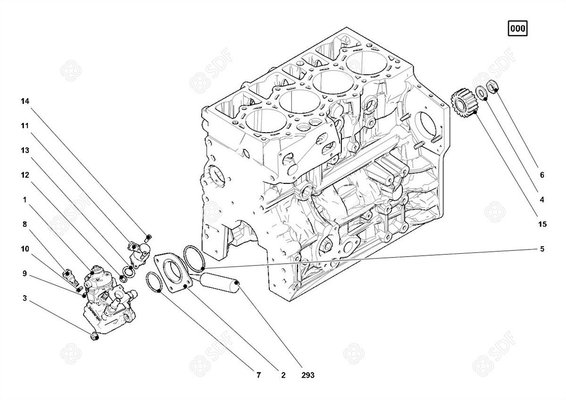 Pièces agricoles - Pieces moteur - injector pump Deutz-Fahr origine