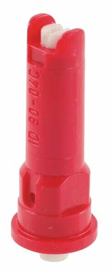 Pièces agricoles - Pièce Pulvérisateur - Buse à injection d'air ID 90° 04 rouge céramique Lechler