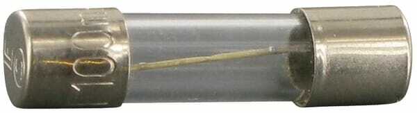 Pièces agricoles - Electricité - Fusible verre 0,5A longueur 20mm Siba