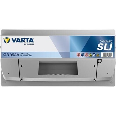 Pièces agricoles - Eclairage - Battery 12V 95Ah 800A G3 VARTA Dynamic SLI