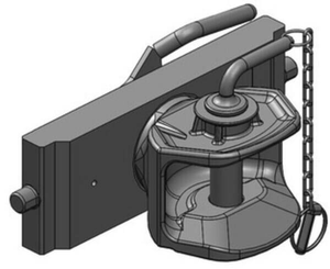Pièces agricoles - Tracteur pièce adaptable - Attelage de remorque 335 mm