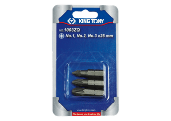 Outils - Outils divers - Jeu d'embouts de vissage 1/4" POZIDRIV® (N°1,2,3) - 3 pièces