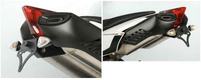 Support de plaque R&G RACING noir Aprilia Dorsoduro