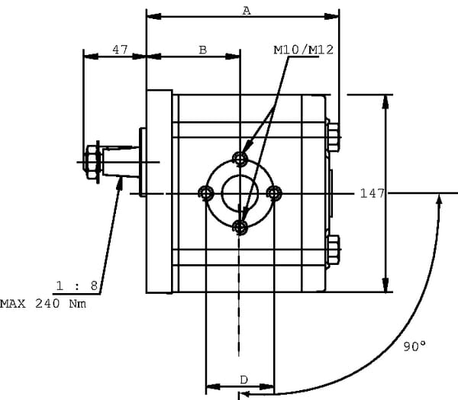 Pièces agricoles - Hydraulique - Motoréducteur PLM30.27R0-83E3-LGE