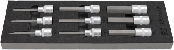 Outils - Outils divers - Jeu de douilles hexagonales longues 1/2" 9 pcs