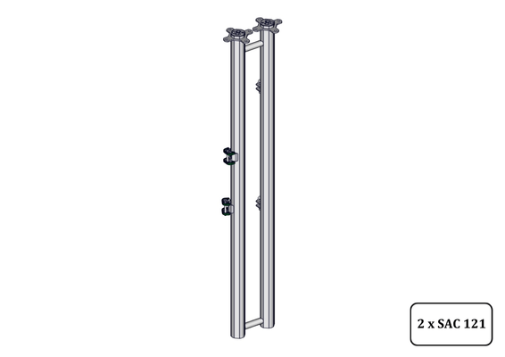 Accessoires et options matériel  - Matériel d'élevage - autre - DOUBLE POTEAU -8- ANTI RECUL HORAIRE A SCELLER V2