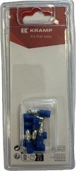 Pièces agricoles - Eclairage - Cosse mâle, bleu Ø 5 mm - 1,5-2,5 mm² (10)
