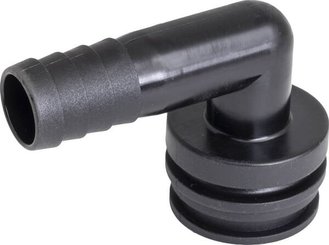 Pièces agricoles - Pièce Pulvérisateur - Raccord à fourche, femelle 90° AF3, embout de tuyau 16 mm