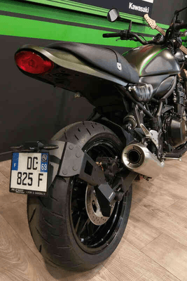 Pièces Quad & Motos - Equipement véhicule - Support de plaque ACCESS DESIGN ''ras de roue'' noir Kawasaki Z900RS