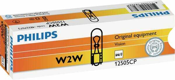 Pièces agricoles - Eclairage - Ampoule conventionnelle W2W 12V 2W W2x4.6d Philips