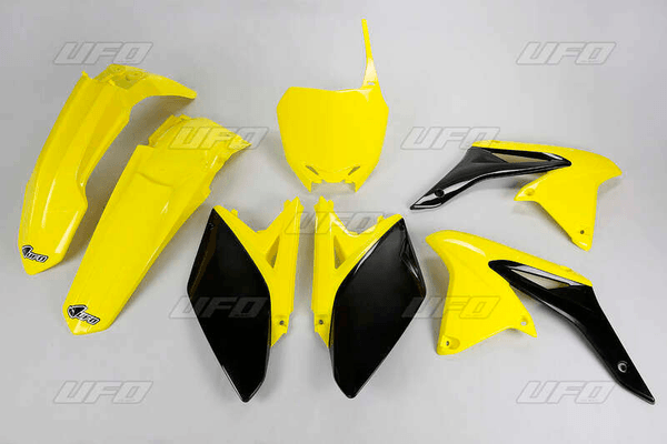 Pièces Quad & Motos - Plastiques - Kit plastique UFO couleur origine jaune/noir Suzuki RM-Z250