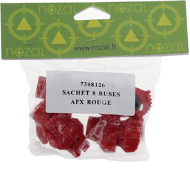 Pièces agricoles - Pièce Pulvérisateur - Jeu de buses à jet plat (8 pièces) AFX 120° 04 rouge
