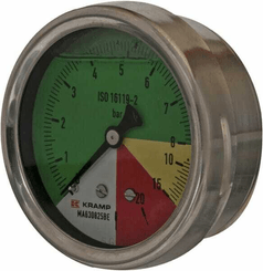 Pièces agricoles - Pièce Pulvérisateur - Manomètre Ø63 mm 0-8-15-25 1/4" BSP raccord arrière