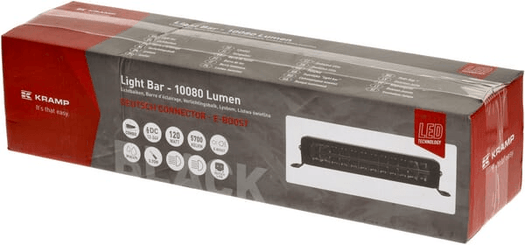 Pièces agricoles - Eclairage - Barre lumineuse de travail LED, 120W, 10080lm, rectangulaire, 12/24V, blanc/orange, 357x70x67mm prise Deutsch, Combo, droite, 2