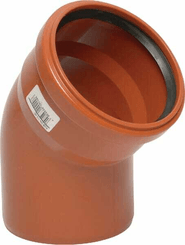 Pièces agricoles - Hydraulique - Coude PVC 125 mm x 45°