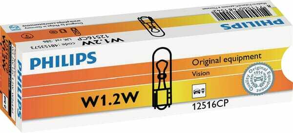 Pièces agricoles - Eclairage - Ampoule W1,2W 12V-1,2W W2x4,6d