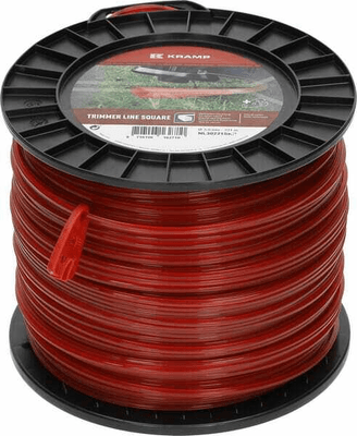 Pièces agricoles - Jardin et forêt pièce adaptable - Fil de coupe Ø 3mm 221m carré rouge Kramp