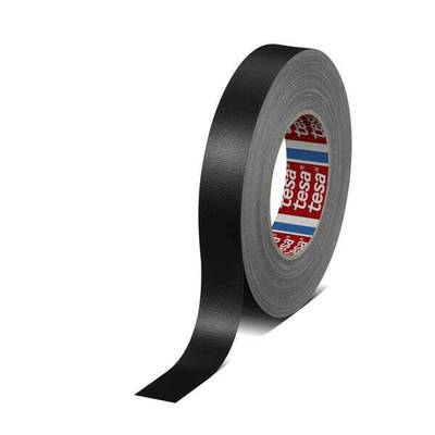 Chimie - Chimie divers - Ruban, tissu, enduit de PE standard, noir, 50m x 25mm, TesaBAND®
