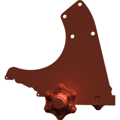 Pièces agricoles - Pièce divers - Cadre de roue gauche soudé -peint-