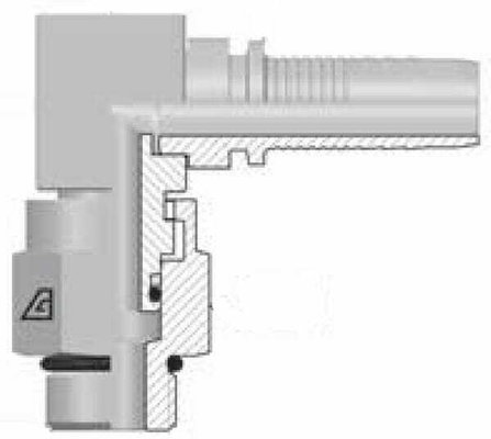 Pièces agricoles - Hydraulique - Raccord DN13-7/8 SAE 90°