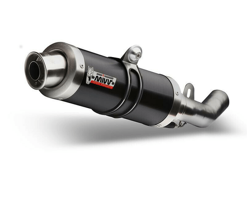 Pièces Quad & Motos - Pièces communes - Silencieux MIVV GP inox brossé noir Kawasaki ZX-6R 636/ZX-6RR