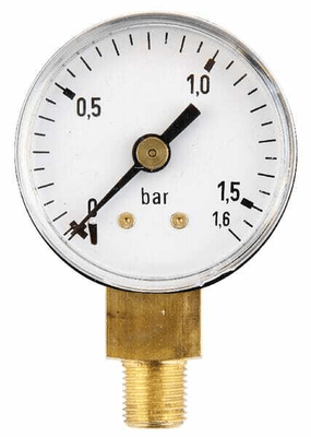 Pièces agricoles - Hydraulique - Manomètre Ø40 0-1,6bar ?" inf.