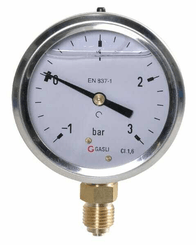 Pièces agricoles - Hydraulique - Manomètre Ø63 -1-+3bar ¼" inf.