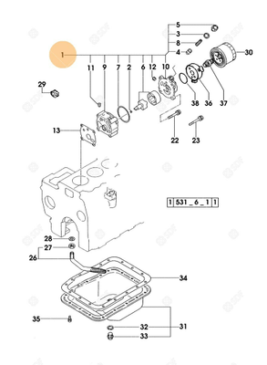 Pièces agricoles - Pieces moteur - POMPE A HUILE