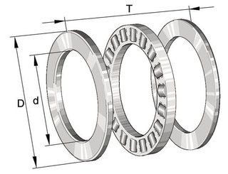 Pièces agricoles - Roulements - Roulement axial à rouleaux cil