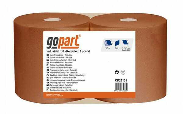 Chimie - Chimie divers - Essuie-tout, rouleau marron, 21 cm x 125 m, 2 épaisseurs, Ø extérieur 240 mm, gaufré, 2 rouleaux