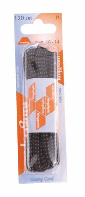 Vêtements et protections - Equipement - Lacet rond gris noir 120cm