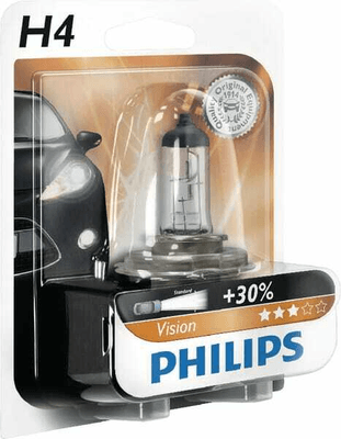 Pièces agricoles - Eclairage - Ampoule Halogène tube H4 12V 55W P43t-38 blanc Philips