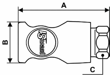 Pièces agricoles - Pièce pneumatique - Raccord rapide BSP 3/8"
