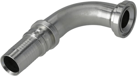 Pièces agricoles - Hydraulique - Raccord à sertir 4SH-DN32 avec flasque ø50,8 mm 90°