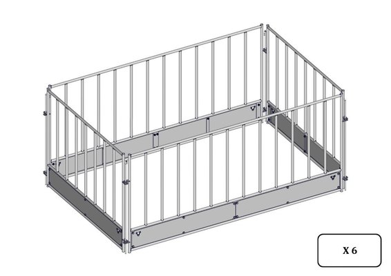 Materiels - Râtelier - PACK DE 6 RATELIER BASIC PETIT BETAIL 1.60x2.60M