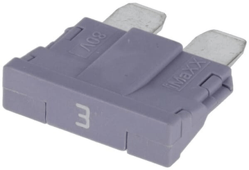 Pièces agricoles - Eclairage - Fuse standard blade 80V 3A violet pack 10x Kramp